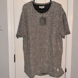 VSOP black and white organic cotton shirt NWT XXL